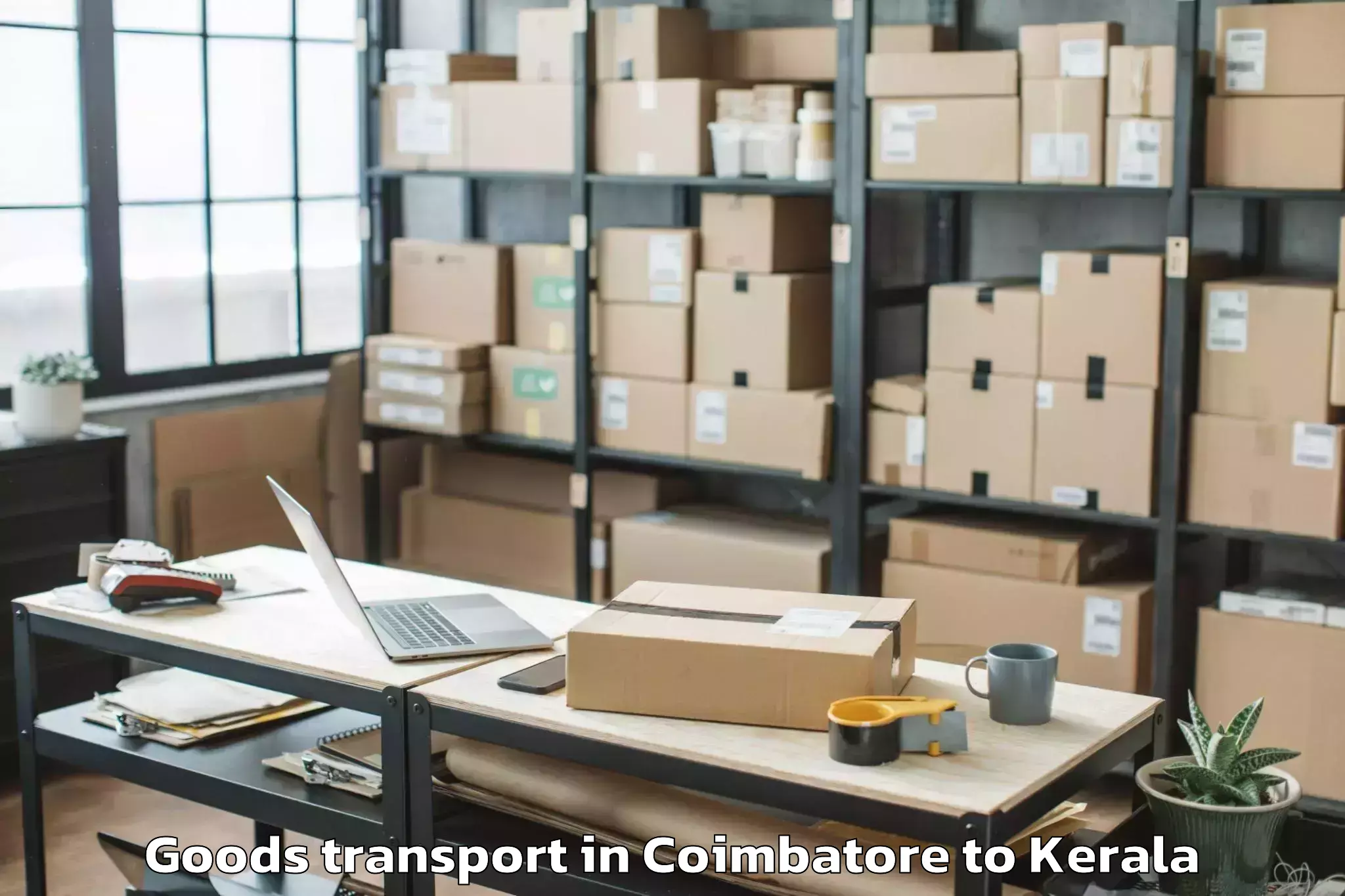 Top Coimbatore to Chelakara Goods Transport Available